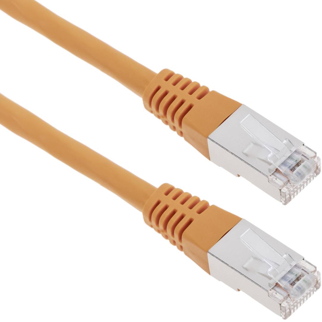 Pomarańczowy kabel sieciowy Ethernet FTP Cat. 6, 0,5 m
