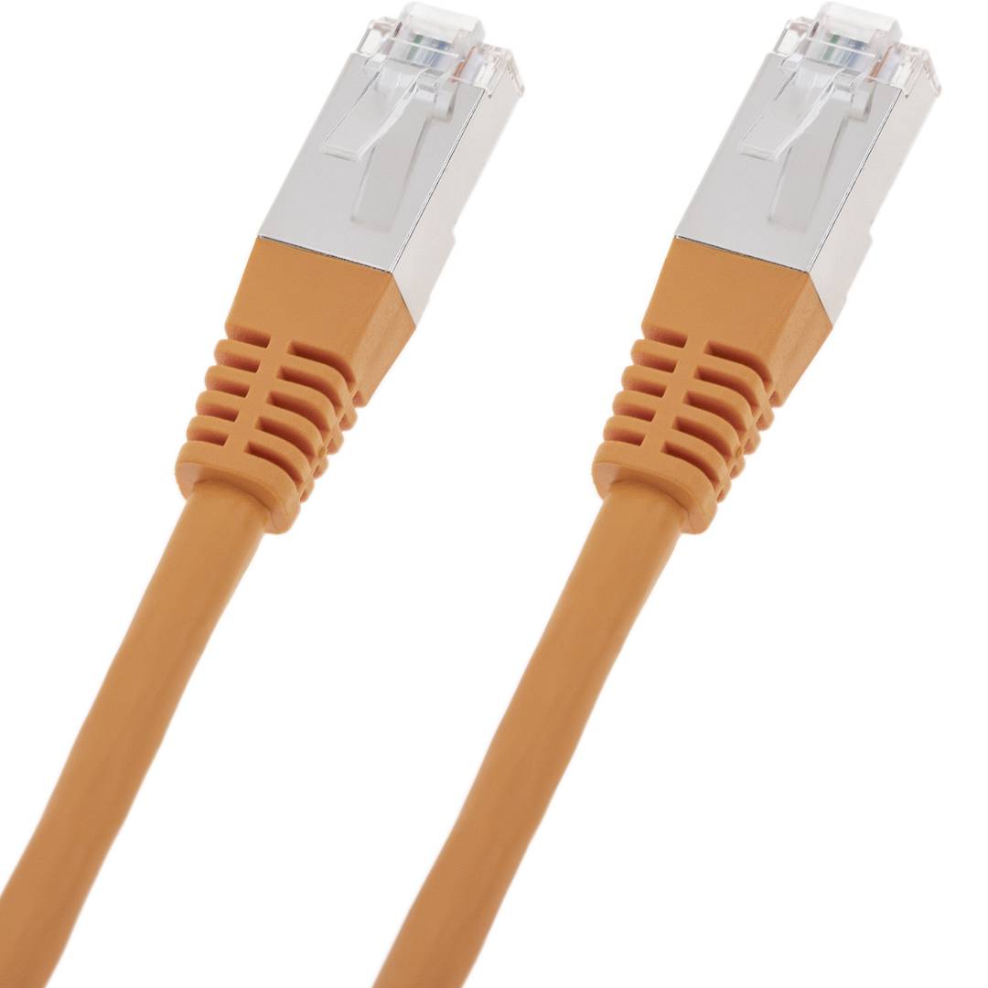 Pomarańczowy kabel sieciowy Ethernet FTP Cat. 6, 0,5 m