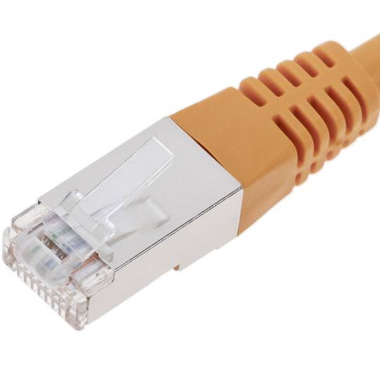 Pomarańczowy kabel sieciowy Ethernet FTP Cat. 6, 0,5 m