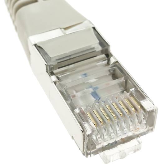 Szary kabel sieciowy Ethernet kat. 6 FTP o długości 40m