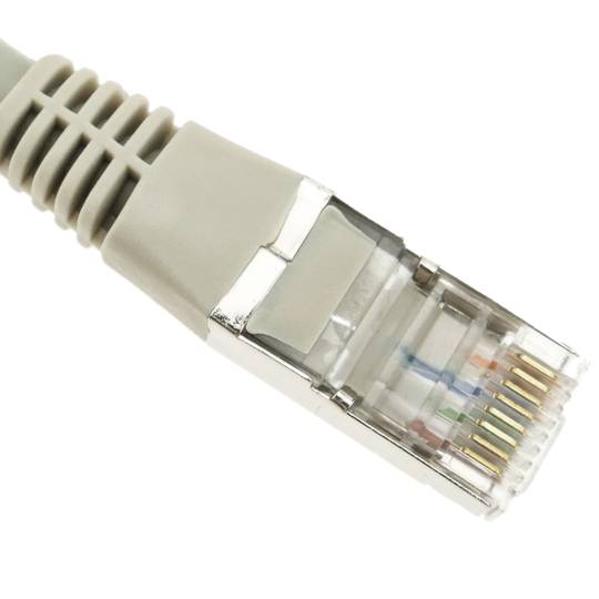 Szary kabel sieciowy Ethernet kat. 6 FTP o długości 40m