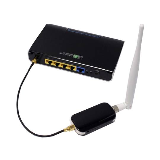 Antena i wzmacniacz mini-omni 2,4 Ghz przy 5dBi i 1W