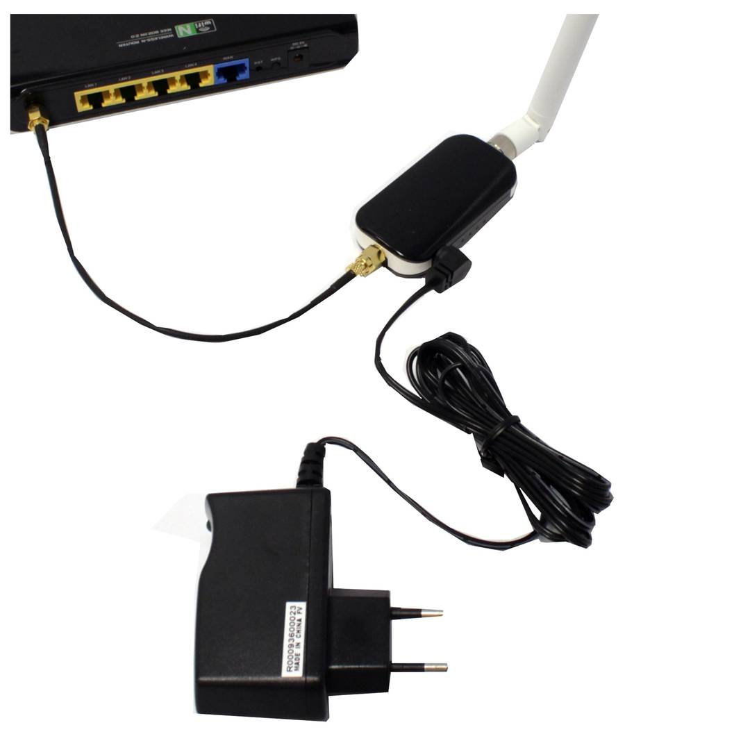 Antena i wzmacniacz mini-omni 2,4 Ghz przy 5dBi i 1W