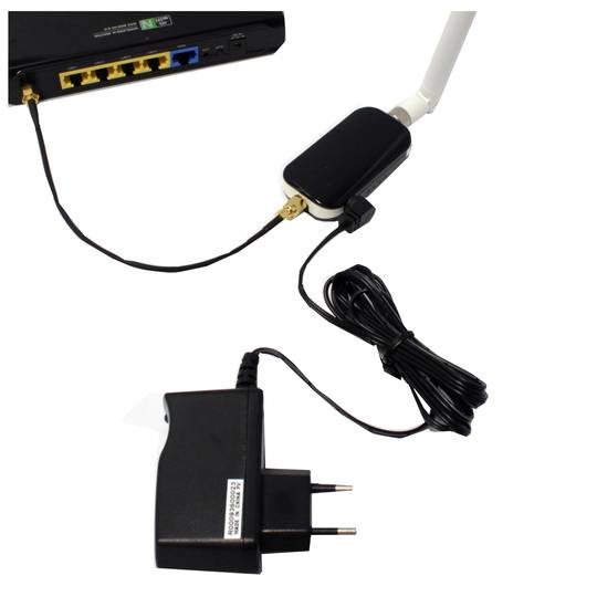 Antena i wzmacniacz mini-omni 2,4 Ghz przy 5dBi i 1W