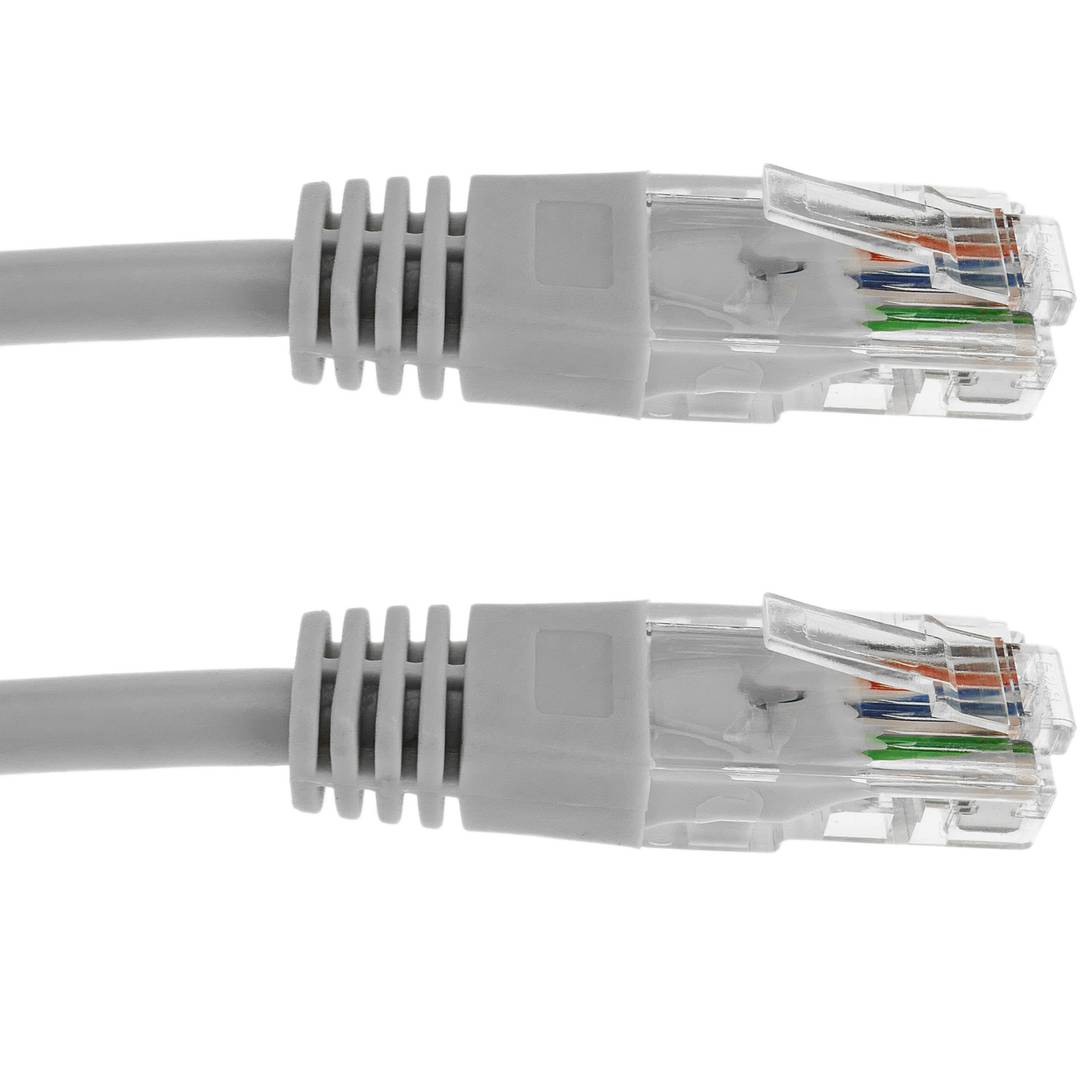Gekreuztes Kabel UTP Cat.5e grau 50cm