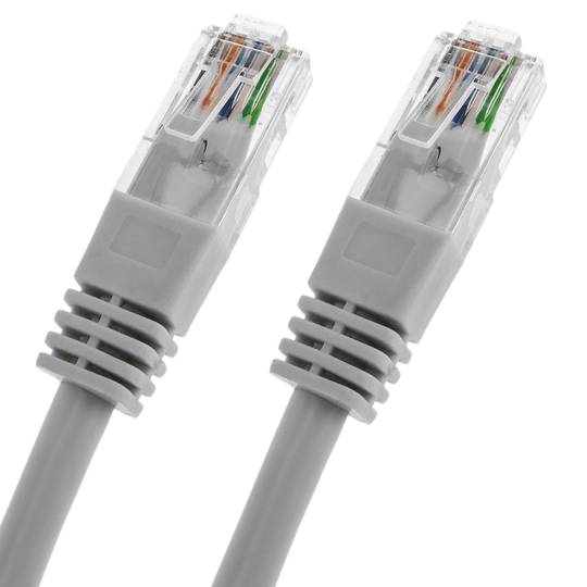Duronic GREY 5M CAT8 Cable de ethernet – Trenzado de los pares interno