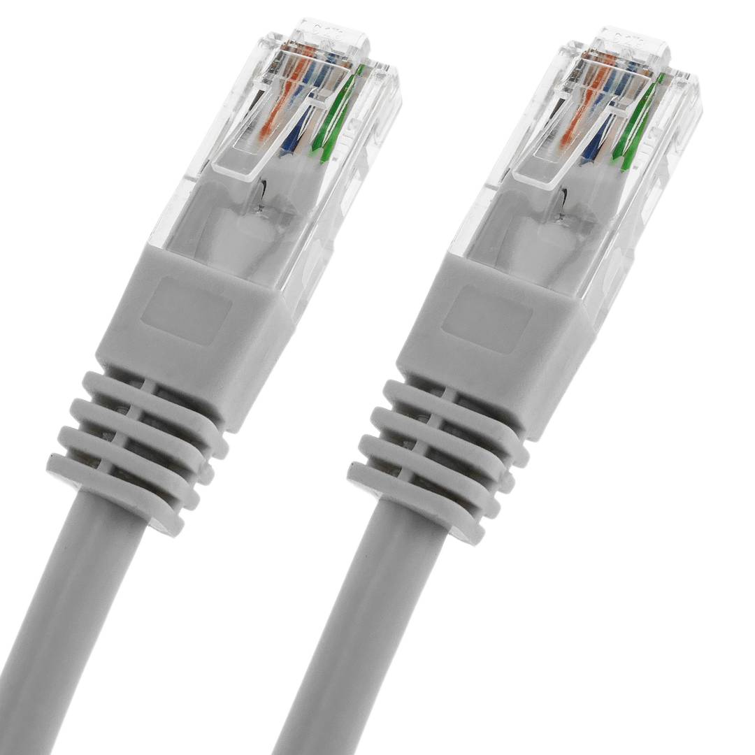 Cable UTP creuat Cat.5e gris 15m