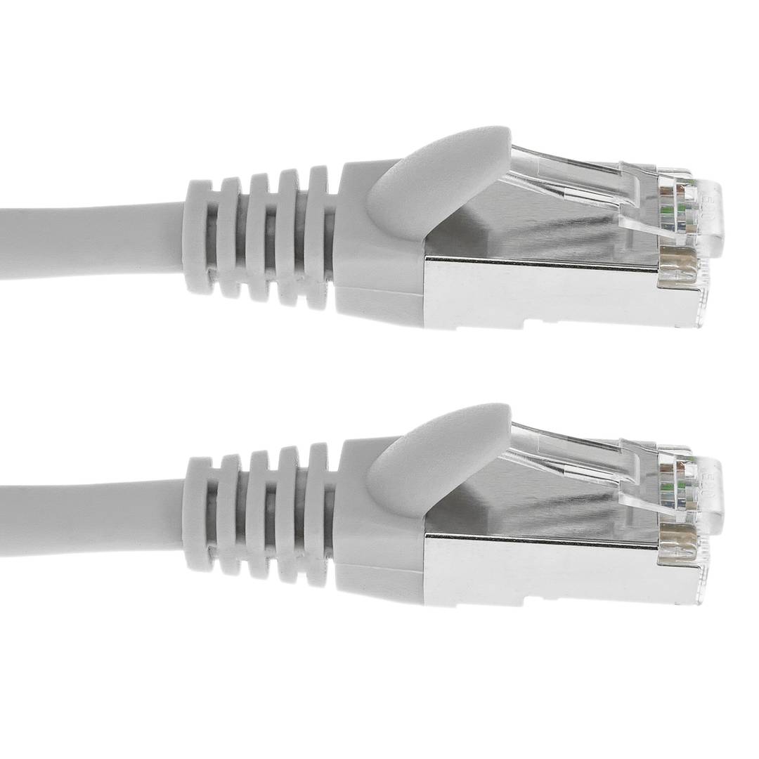Cable de red ethernet cruzado Cat. 5e FTP de 0,5 m de color gris