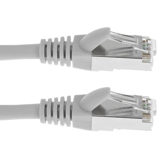 Cable de red ethernet cruzado Cat. 5e FTP de 0,5 m de color gris
