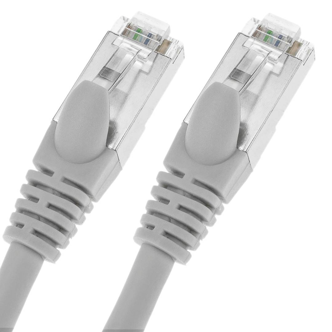 Cable de red ethernet cruzado Cat. 5e FTP de 0,5 m de color gris