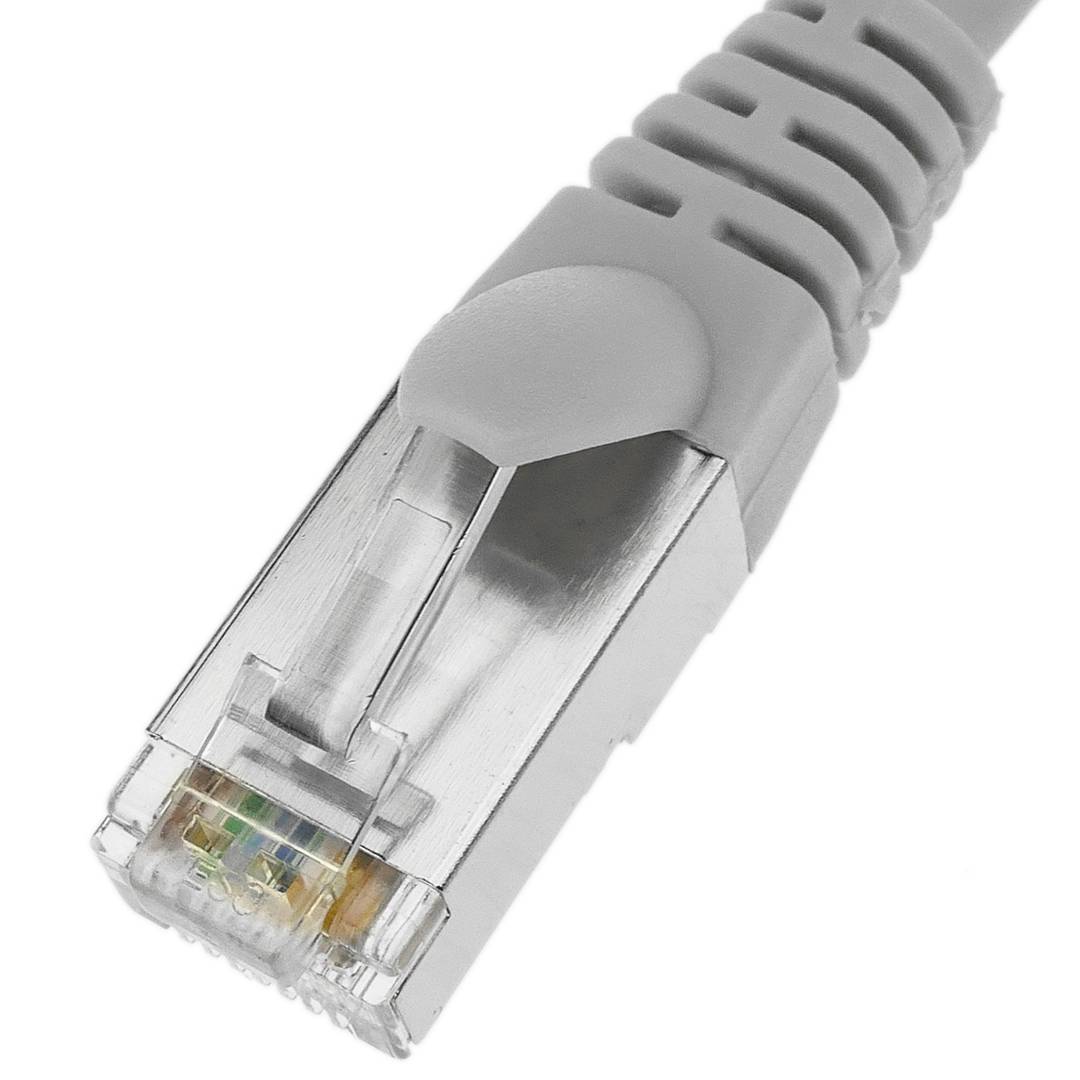 Cable de red ethernet cruzado Cat. 5e FTP de 0,5 m de color gris