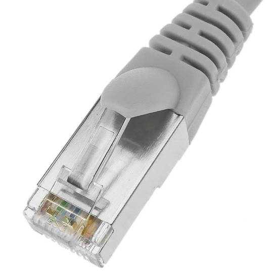 Cable de red ethernet cruzado Cat. 5e FTP de 0,5 m de color gris