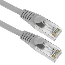 Cable de red ethernet cruzado Cat. 5e FTP de 10 m de color gris