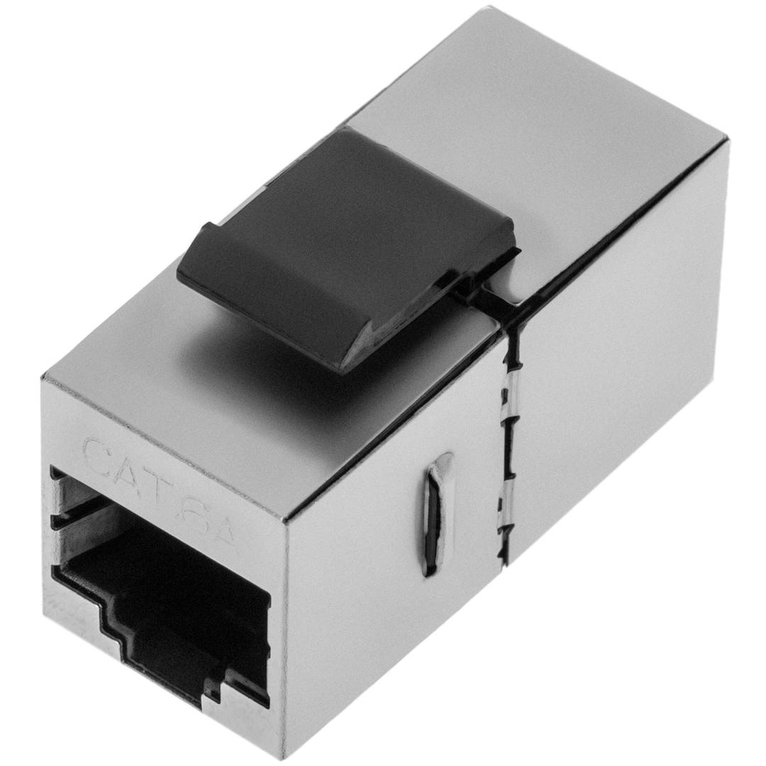RJ45-Buchse auf Cat.6A-STP-Keystone-Adapter