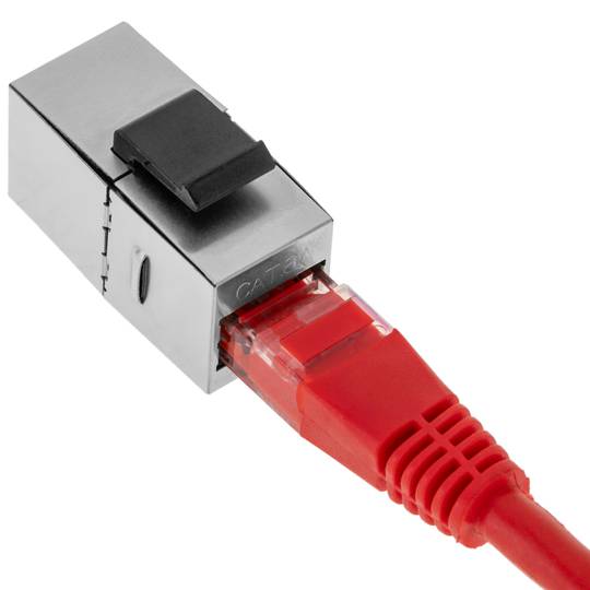 RJ45-Buchse auf Cat.6A-STP-Keystone-Adapter