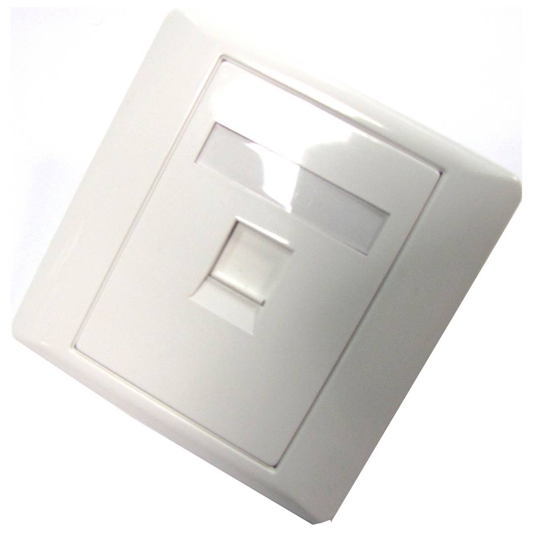 Piastra a parete per box TB110 compliant 80x80 1-port