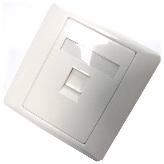 Piastra a parete per box TB110 compliant 80x80 1-port
