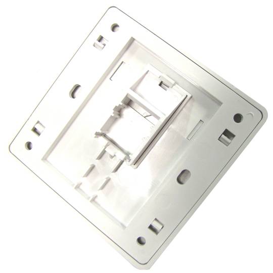 Piastra a parete per box TB110 compliant 80x80 1-port