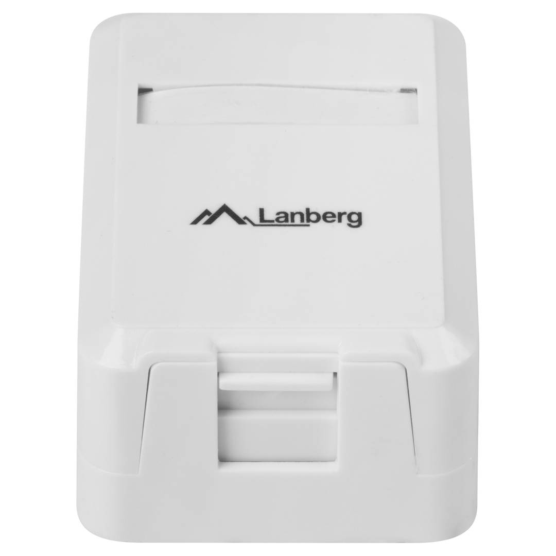 Boîtier de montage en surface Lanberg pour Keystone 1 port OK1-0001-W