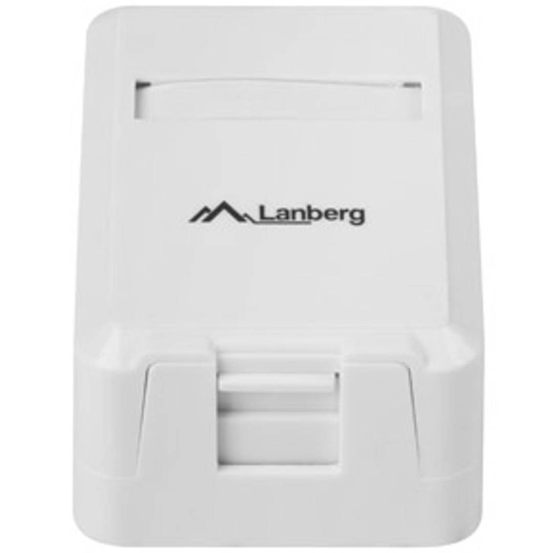 Boîtier de montage en surface Lanberg pour Keystone 1 port OK1-0001-W