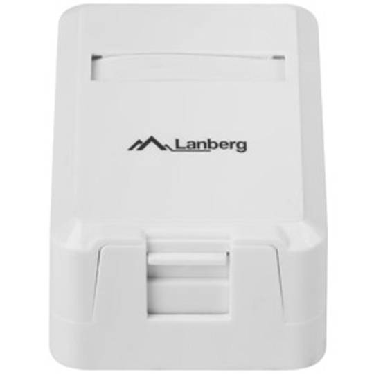 Boîtier de montage en surface Lanberg pour Keystone 1 port OK1-0001-W
