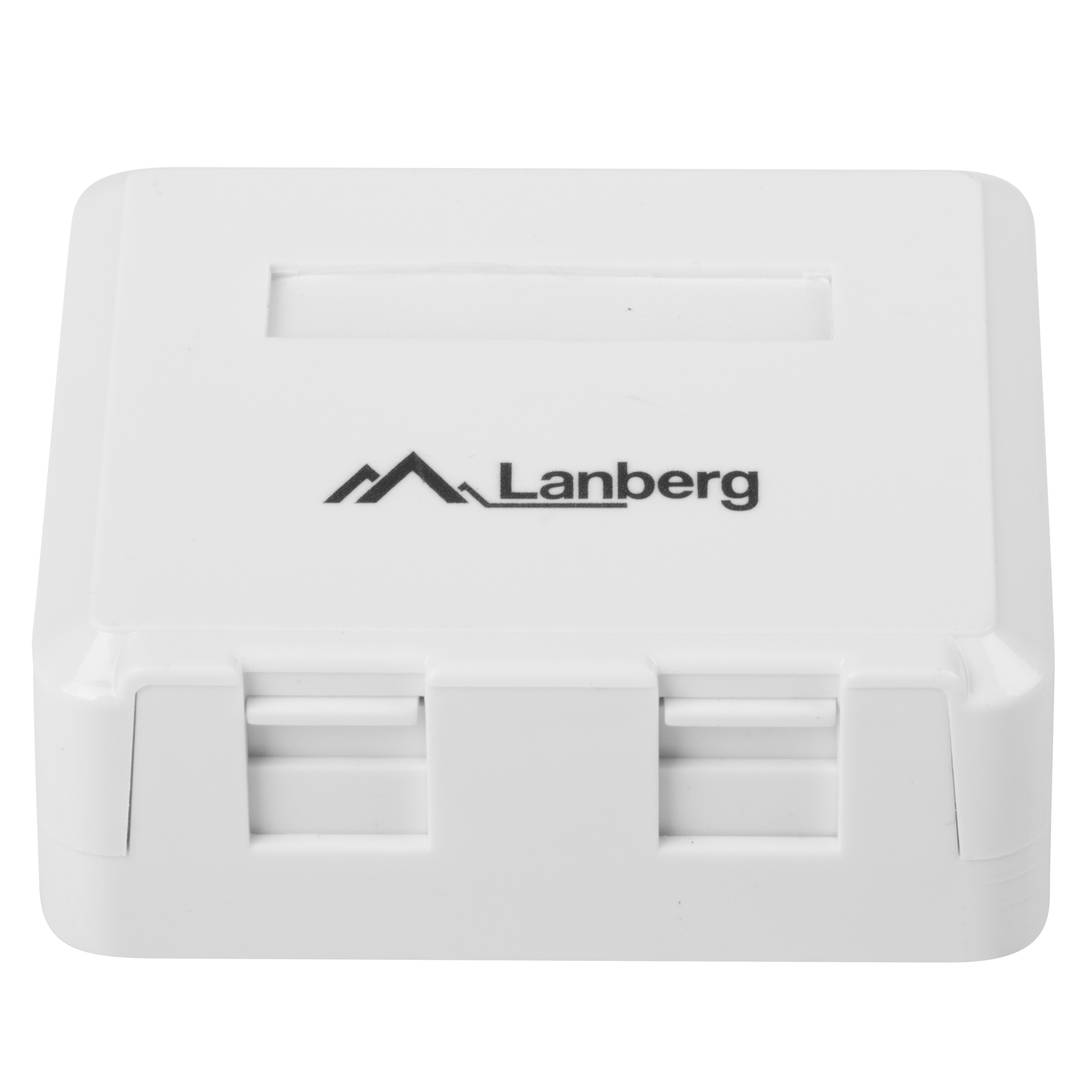 Caixa de muntatge de superfície Lanberg per a Keystone 2 ports OK1-0002-W