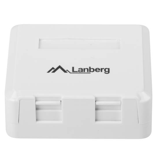 Caixa de muntatge de superfície Lanberg per a Keystone 2 ports OK1-0002-W