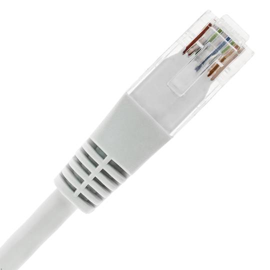 Ethernet cable 25cm UTP Cat.5e white