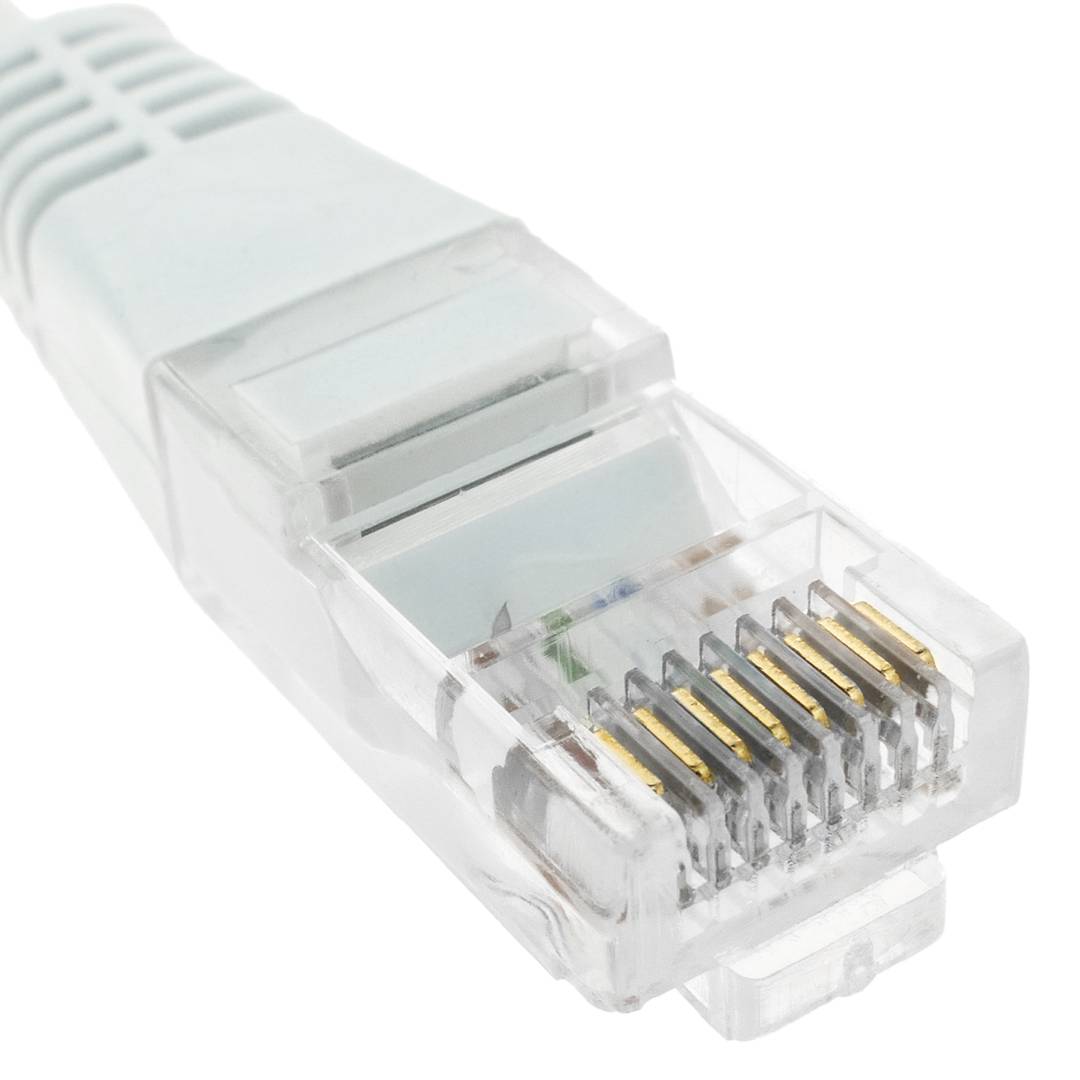 Kabel Ethernet 1m UTP kat. 5e bialy