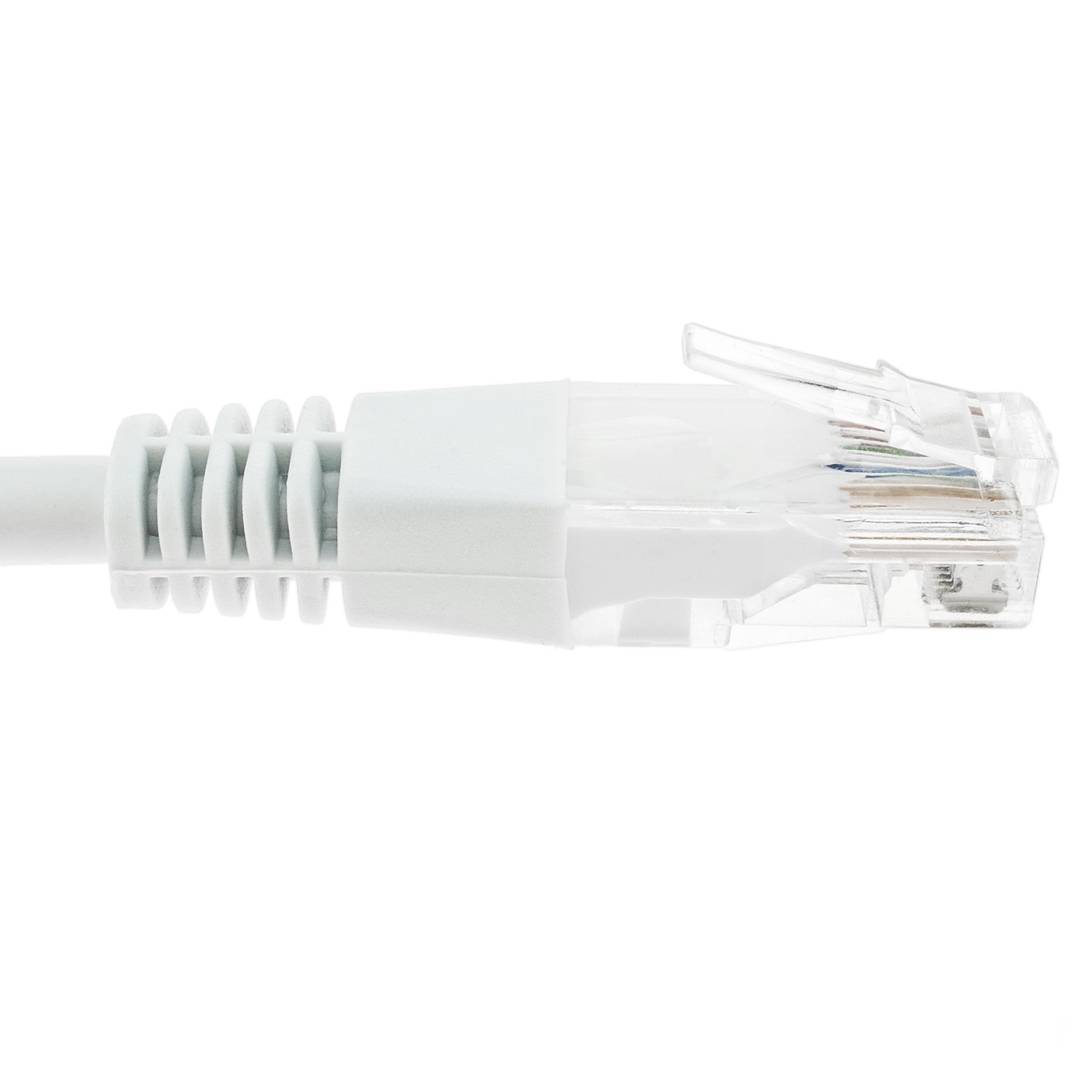 Kabel Ethernet 1m UTP kat. 5e bialy