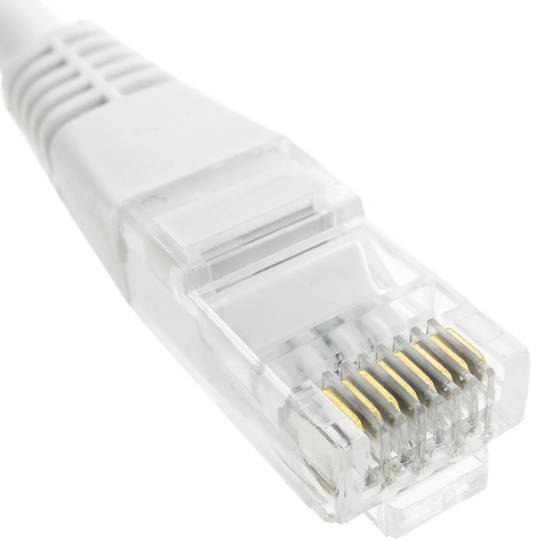 Cable UTP categoría 6 blanco 2m
