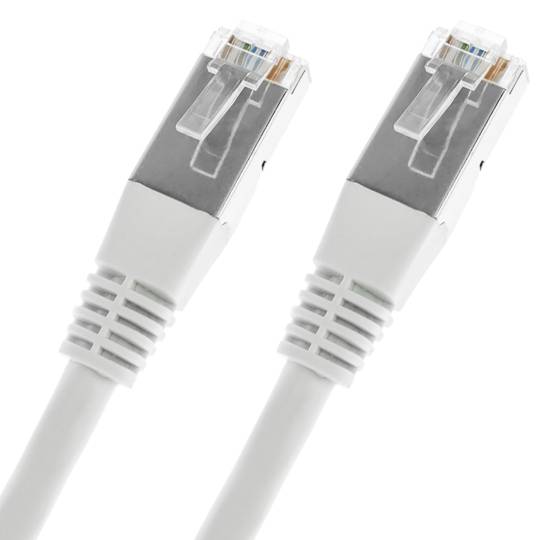 Cable FTP categoria 6 blanc 5m