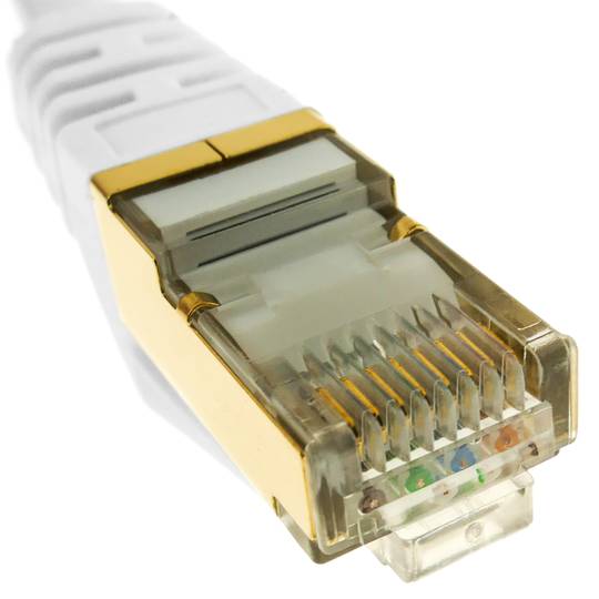 Cable de red ethernet 50 cm LAN SSTP RJ45 Cat.7 blanco