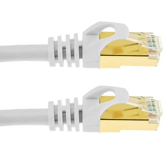 Cable de red ethernet 2 metros LAN SSTP RJ45 Cat.7 blanco