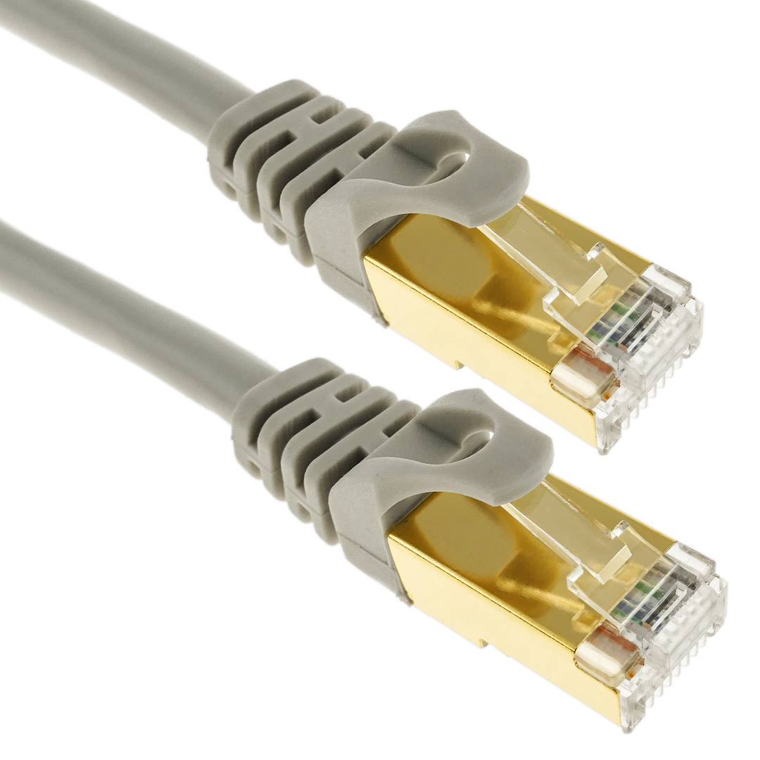 Catégorie 7 SSTP Câble gris 25cm