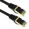 Ethernet-Netzwerkkabel 20 meter LAN SFTP RJ45 Cat.7 schwarz