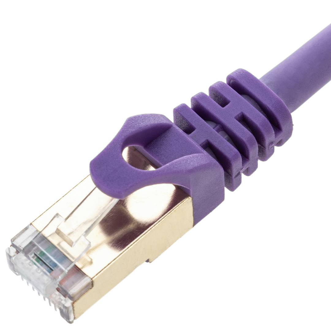 Câble Réseau Ethernet Cat.8 40gbase-t 40gb Rj45 S/ftp 50 Cm Patch Cord De Catégorie  8