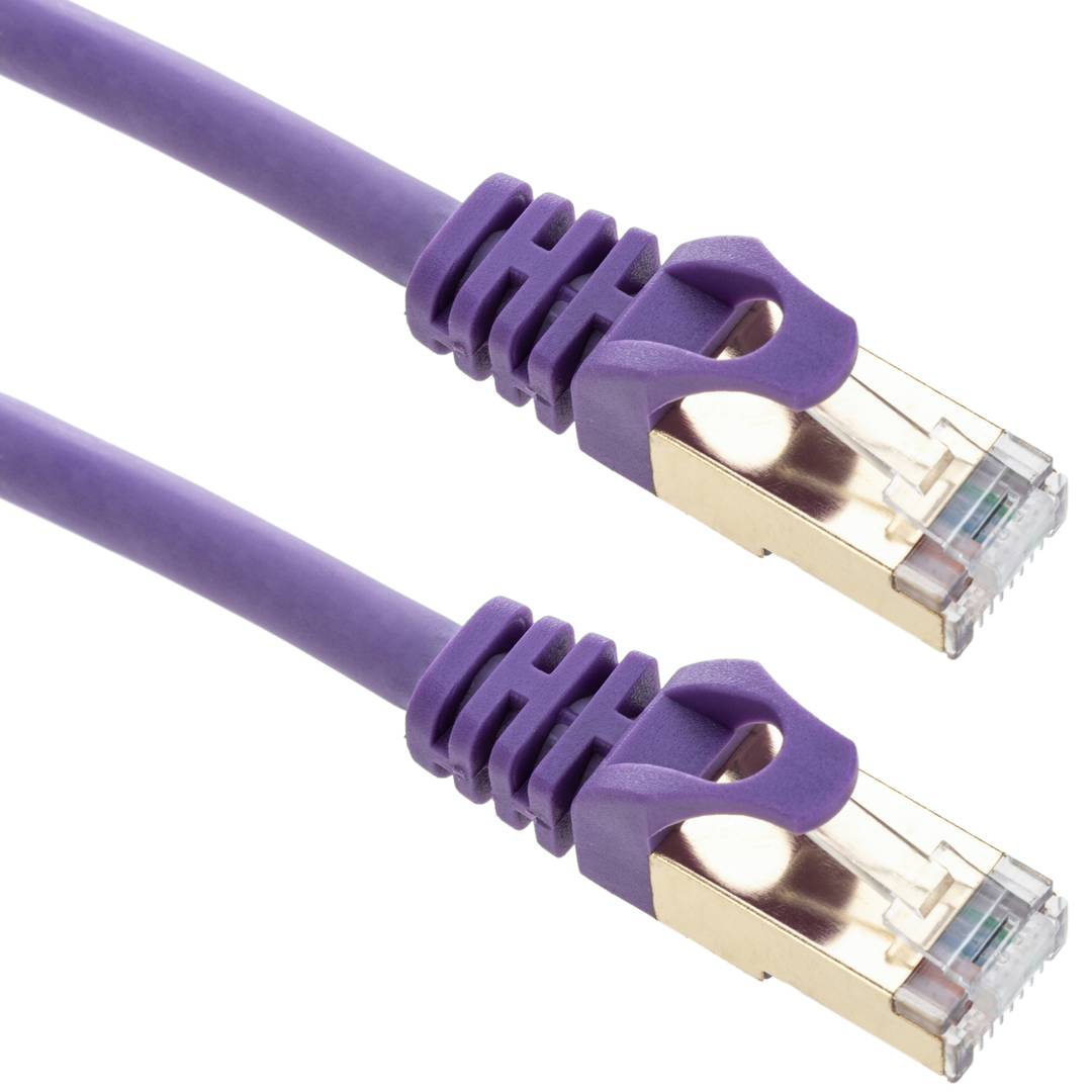 CAT8 Gigabit Ethernet de red RJ45 Negro De Alta Velocidad Chapado en oro de cable de 10 Gbps Lote 