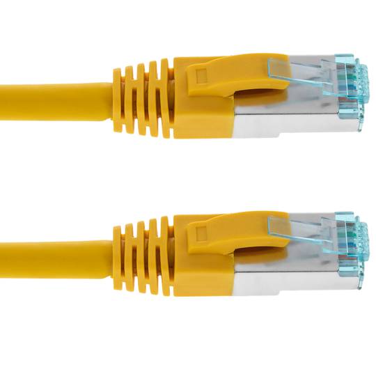 Ethernet Netwerkkabel 50cm LAN SFTP LAN RJ45 Cat. 7 Geel