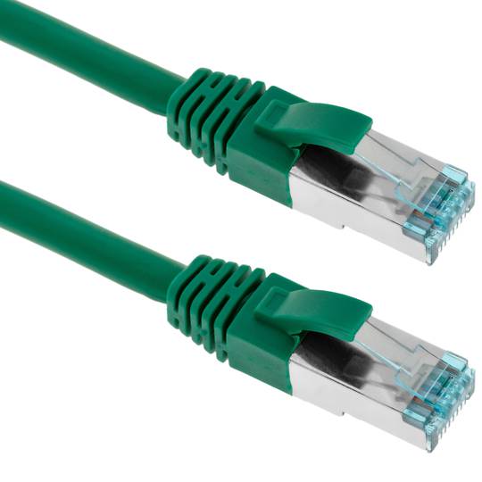 Kabel sieciowy Ethernet 50cm LAN SFTP LAN RJ45 Cat. 7 zielony