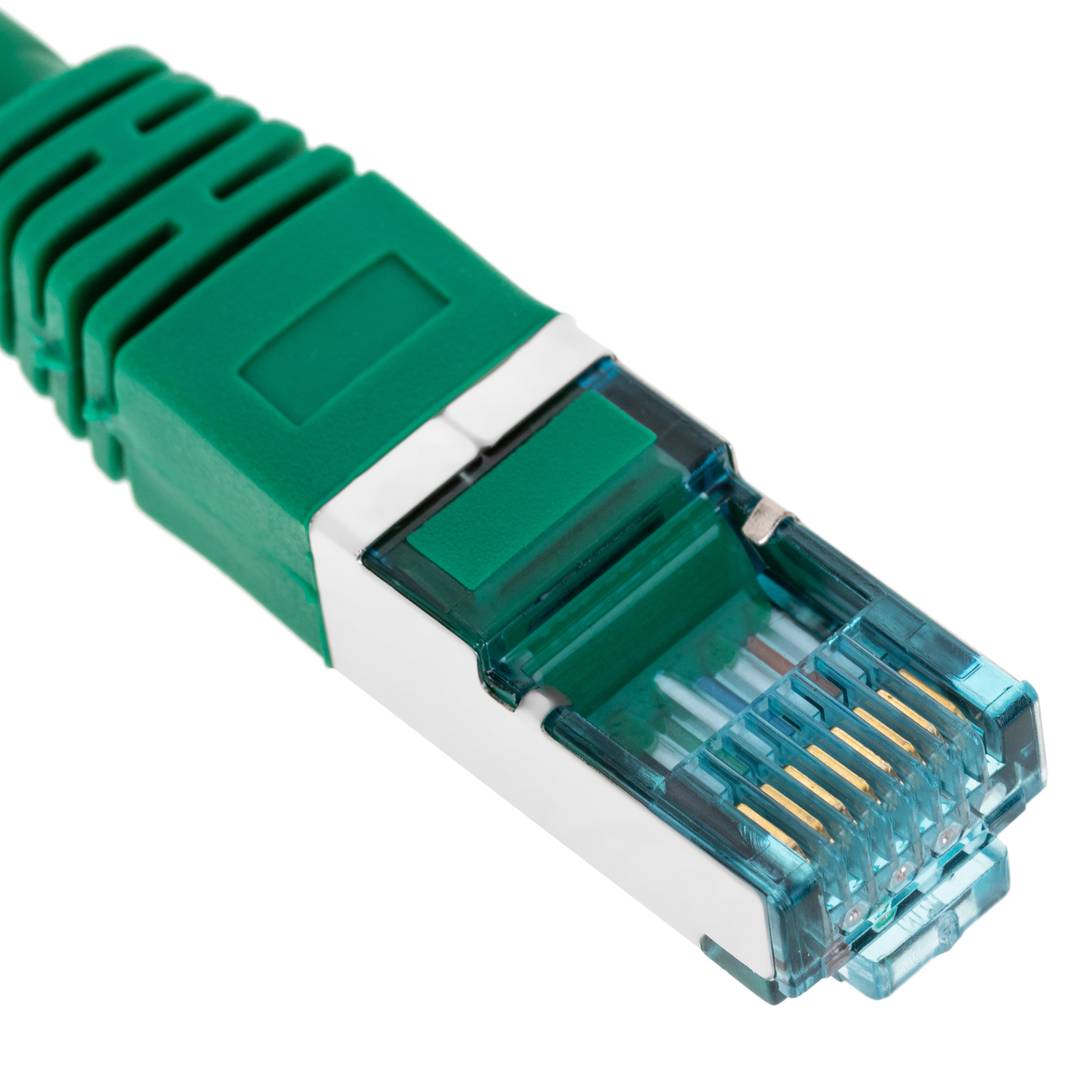 Kabel sieciowy Ethernet 50cm LAN SFTP LAN RJ45 Cat. 7 zielony
