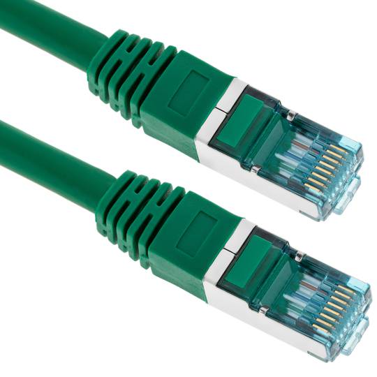 Kabel sieciowy Ethernet 50cm LAN SFTP LAN RJ45 Cat. 7 zielony