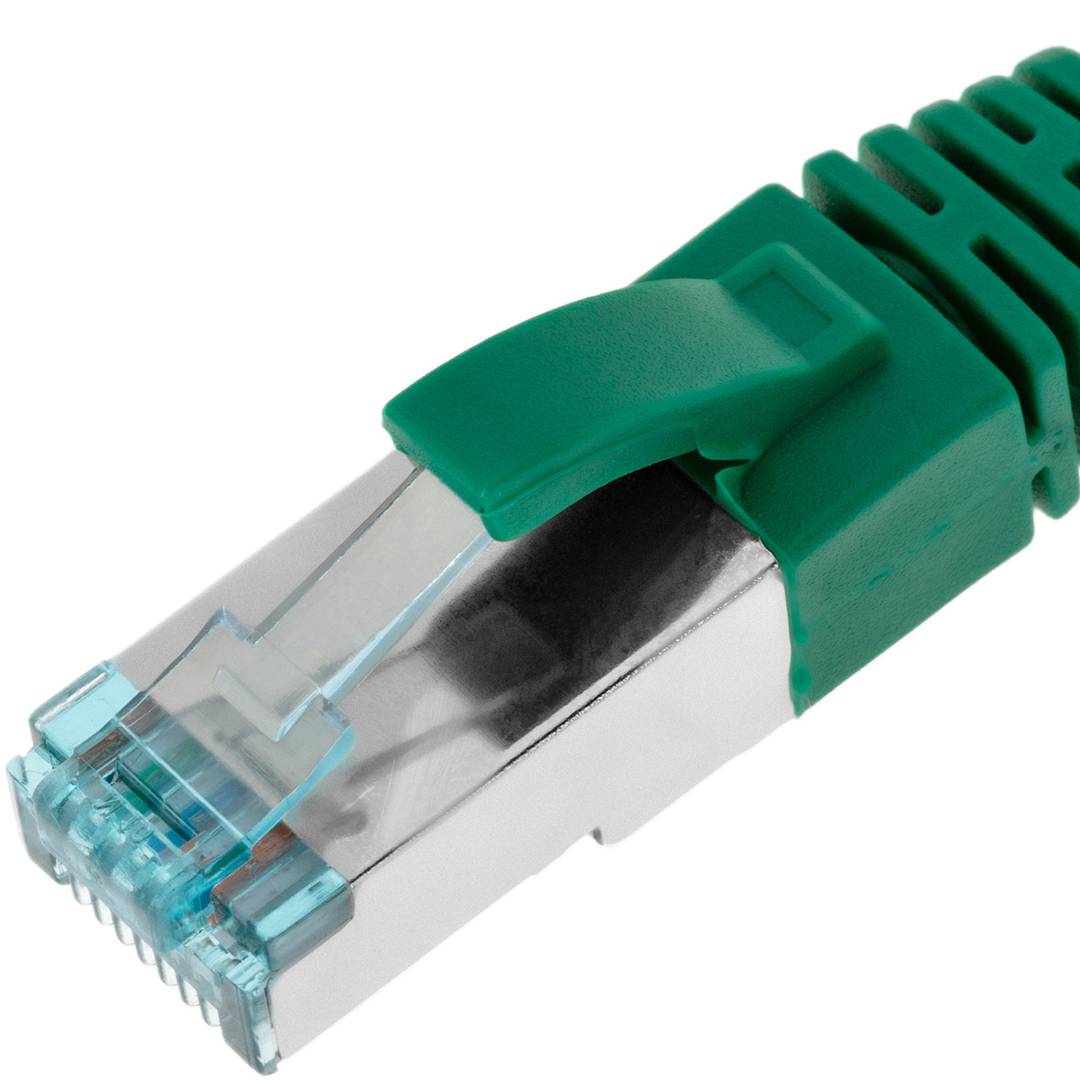Kabel sieciowy Ethernet 50cm LAN SFTP LAN RJ45 Cat. 7 zielony