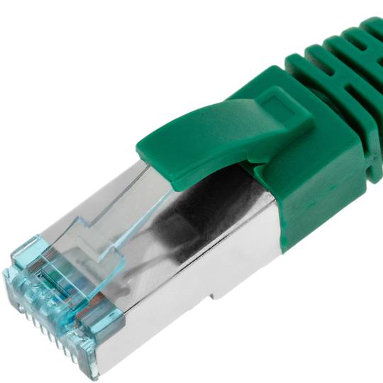 Kabel sieciowy Ethernet 50cm LAN SFTP LAN RJ45 Cat. 7 zielony