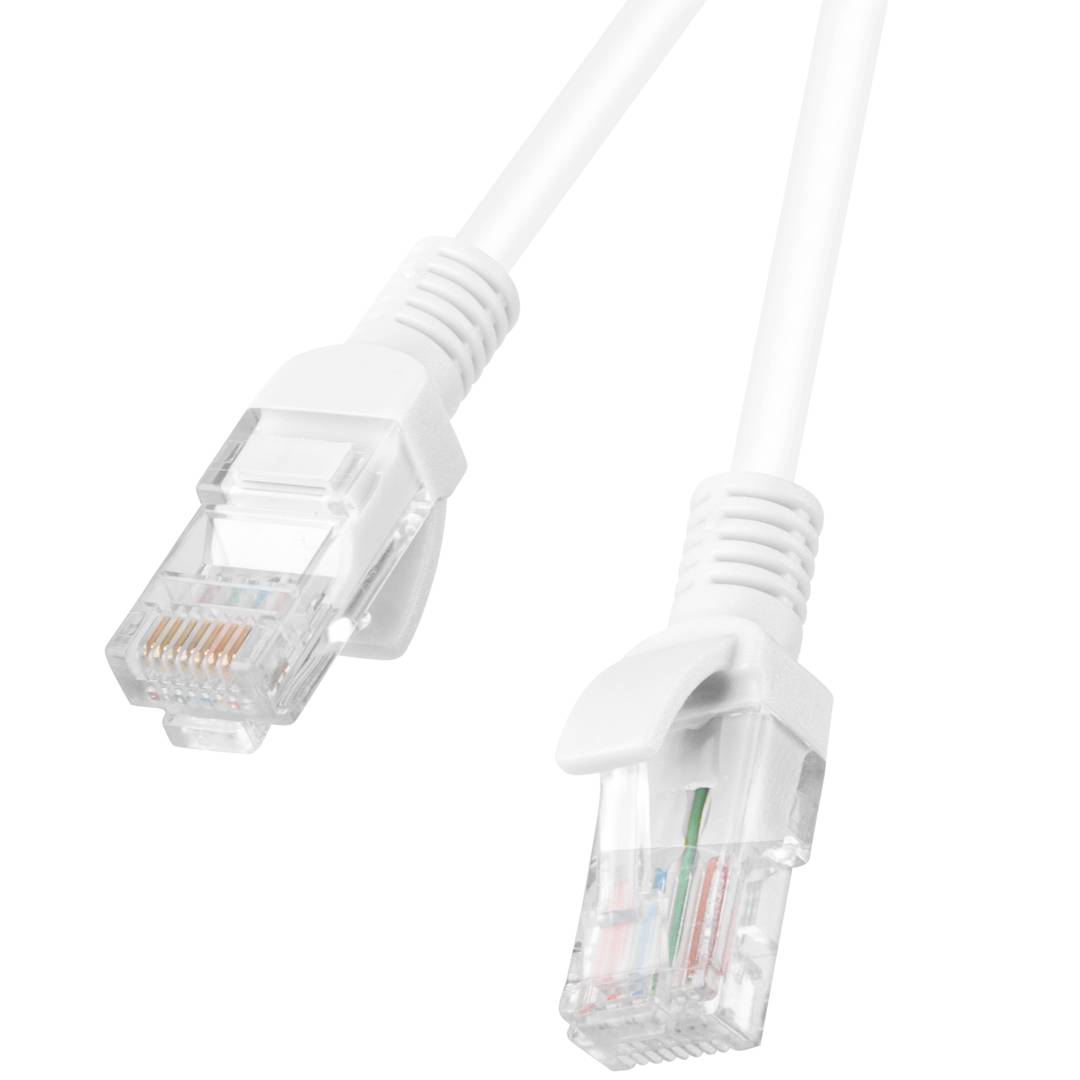 Cabo de rede Lanberg cat.5E UTP 10m cor branca PCU5-10CC-1000-W
