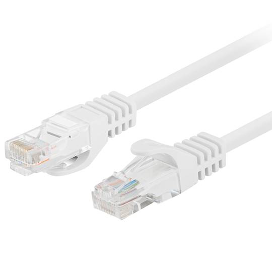 Pak van 10 stuks Lanberg cat 6 UTP netwerkkabel van 1,5 m witte kleur PCU6-20CC-0150-W