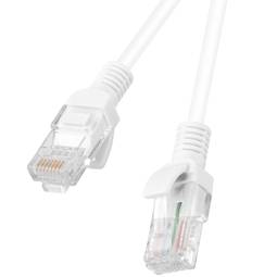 Lanberg netwerkkabel cat.6 UTP 3m wit kleur PCU6-10CC-0300-W