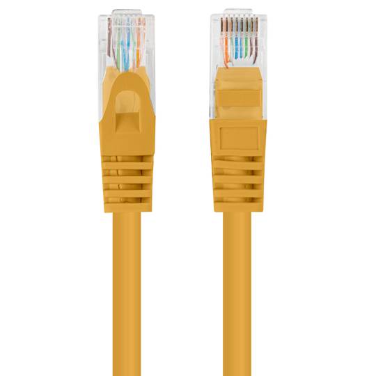 Pack of 10 units Lanberg network cable cat.5e UTP 1 m orange color PCU5-20CC-0100-O