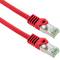Cat ethernet-netwerkkabel. 8.1 S/FTP 0.25 m rood