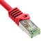 Cat ethernet-netwerkkabel. 8.1 S/FTP 0.25 m rood